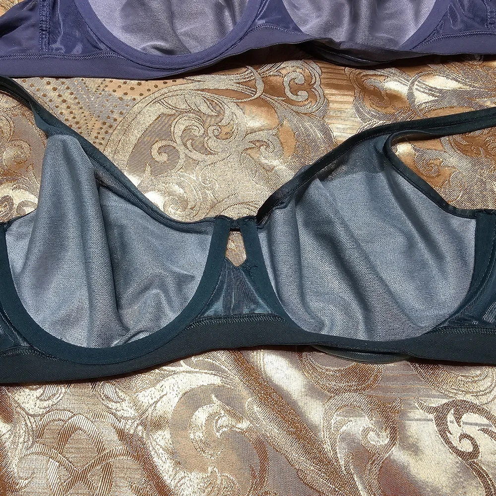 2 x Soma Teal‎ and Blue Bras 36C